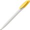Ручка шариковая автоматическая "Bay MATT BC" белый/желтый