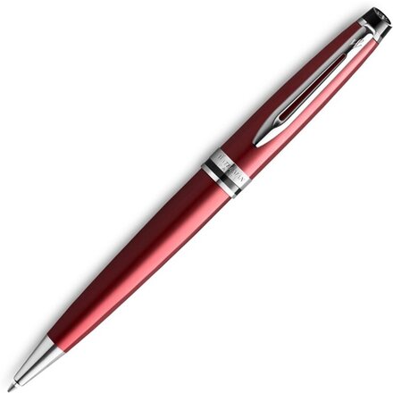 Шариковая ручка Waterman Expert Dark Red Lacquer CT Black, стержень: M, цвет чернил: blue.