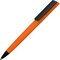 Ручка шариковая автоматическая "C1" черный/оранжевый