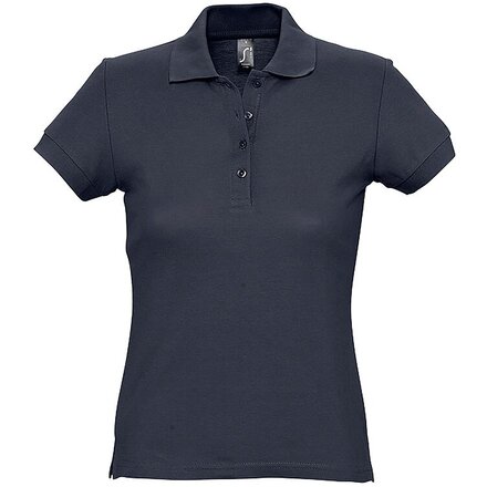 Рубашка-поло женская "Passion" 170, XL, темно-синий