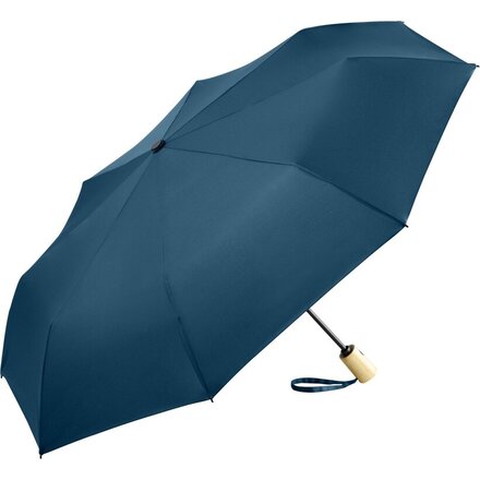 Зонт складной 5429 ÖkoBrella из бамбука, полуавтомат, navy