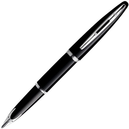 Перьевая ручка Waterman Carene, цвет: Black ST, перо: F или М чернила: blue