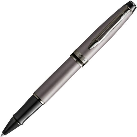 Ручка-роллер Waterman Expert Silver F, серебристый/черный