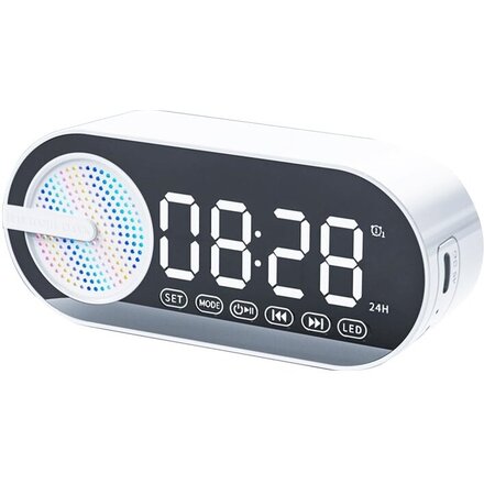 Колонка MyTone Sound Clock с часами, белый