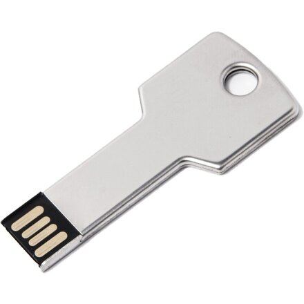 Карта памяти USB Flash 2.0 16 Gb "Key" серебристый